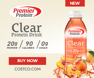 Premier Protein Clear Peach Banners