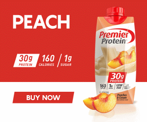 Premier Protein Peaches and Cream