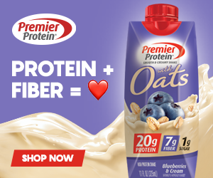 Premier Protein Blueberries and Cream Banners